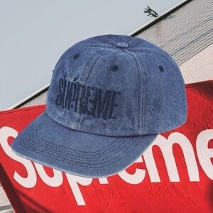 Supreme Splatter Hat denim